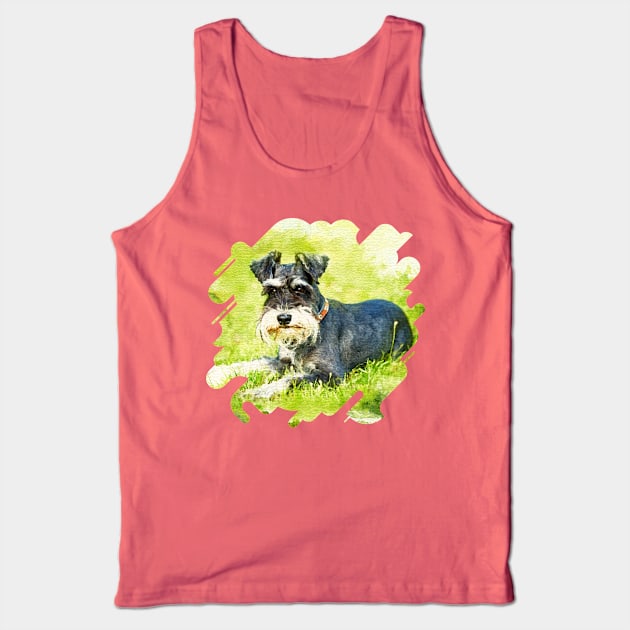 Miniature Schnauzer Tank Top by Nartissima